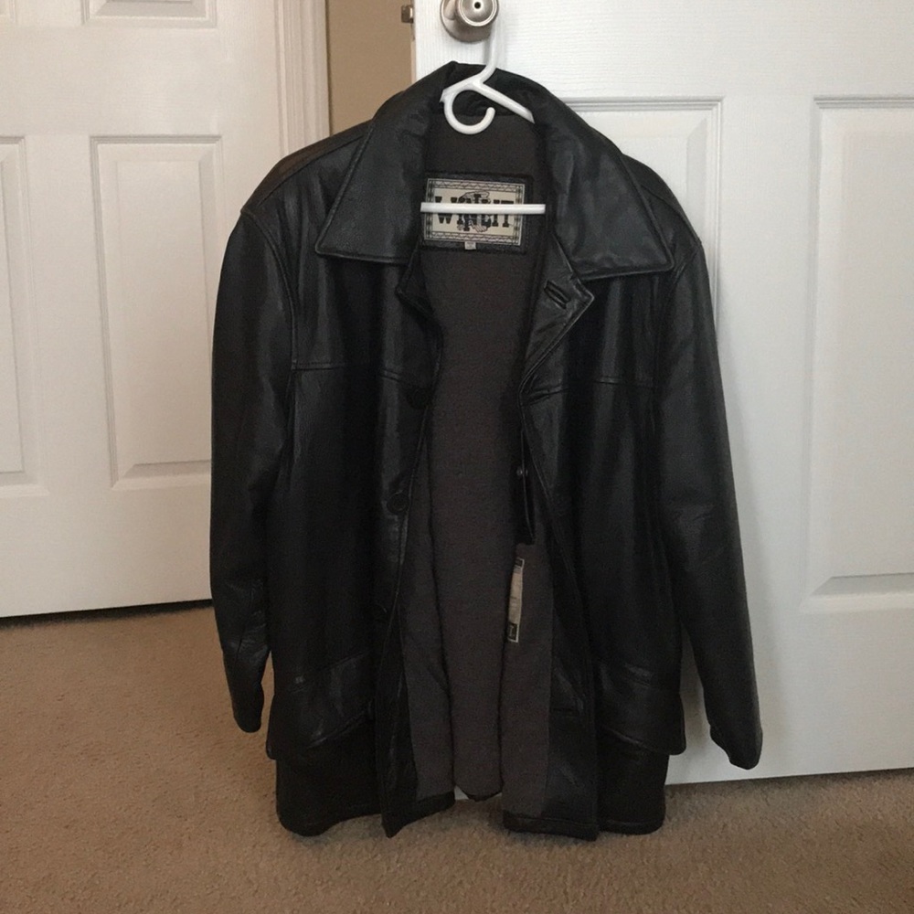 Men’s Winlit leather jacket